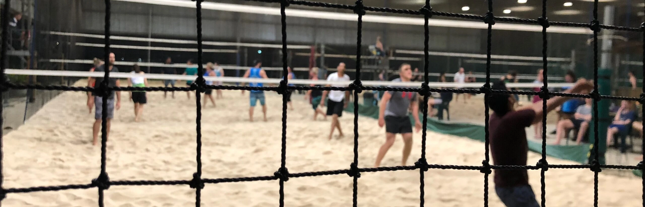 Beach volleyball on the sand courts at BV Mania, Brendale